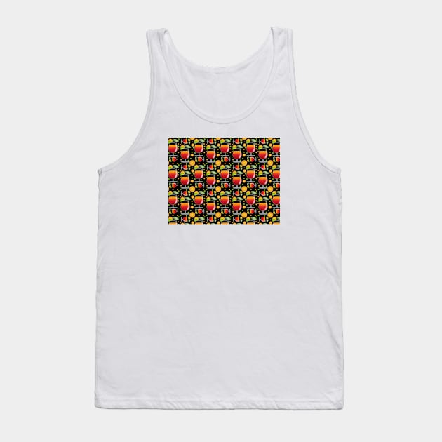 Cocktail Pattern Tank Top by FoodPatterns